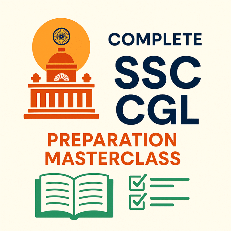 Complete SSC CGL Preparation Masterclass Duration- 6 Months